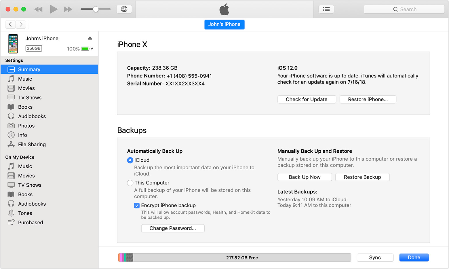 Manual Backup Iphone Itunes Mac